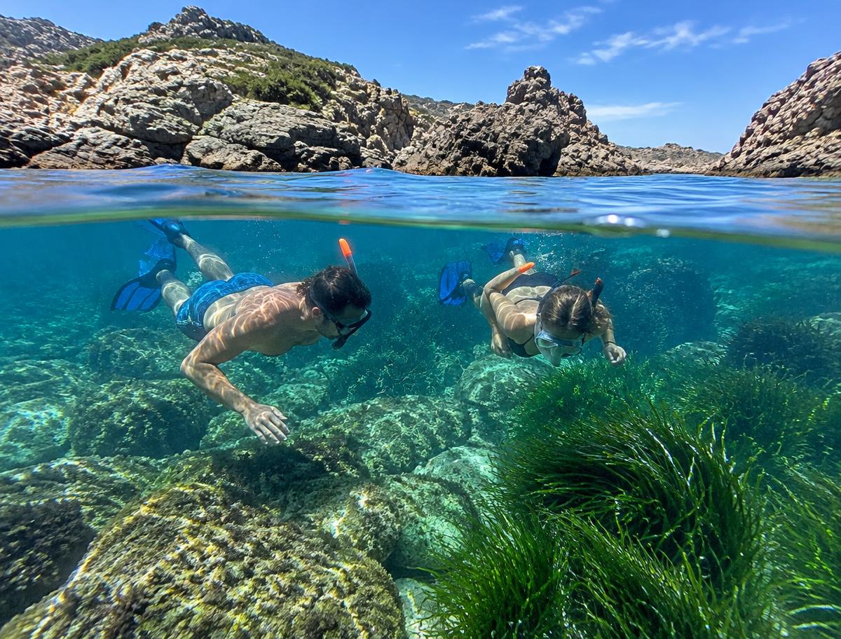 Snorkel a cales cristal·lines